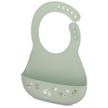 Babero de Silicona Mepal Mio Little Dutch - Ajuste cómodo, bolsillo profundo, apto para lavavajillas, sin BPA