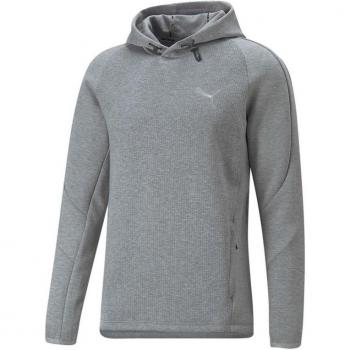 Sudadera Puma Evostripe Hombre Gris con Capucha