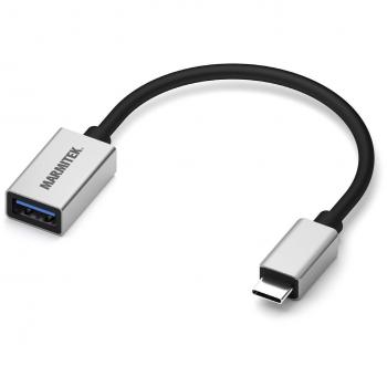 Adaptador USB-C a USB-A Marmitek 0.15 m, USB 3.2 Gen 1, color negro