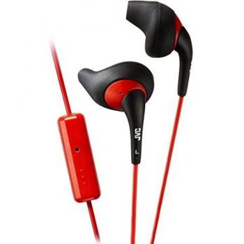 JVC HA-ENR15-BR-E Dentro de oído Binaural Alámbrico Negro, Rojo - Auriculares