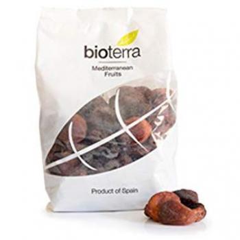 Bioterra, orejón albaricoque deshidratado y deshuesado bio, 8 bolsas de 200 g