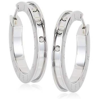 Tommy Hilfiger Mujer acero inoxidable Pendiente en forma de flor decorada con circonitas 2780205