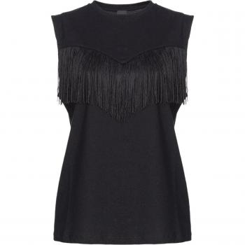 PINKO Sleeveless Top, Black, Female, Size: S
