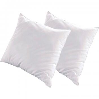 Juego de 2 almohadas Alaska 65x65 cm con fibras huecas de poliéster