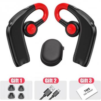 Auriculares TWS Inalámbricos Bluetooth con Micrófono y 88 Horas de Autonomía para Música y Deportes
