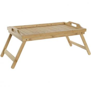 Bandeja de Cama Plegable DKD Home Decor Bambú 64 x 30 x 24 cm con patas ajustables