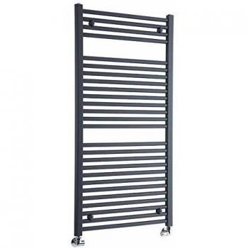 Radiador Toallero Plano Antracita 1200mm x 600mm - 815 Vatios - Diseño Vertical