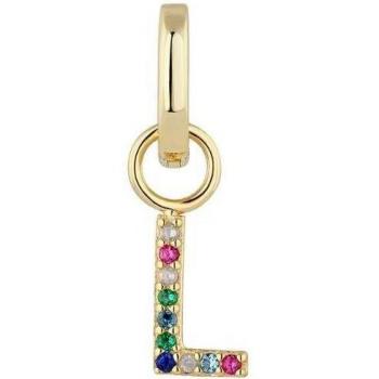 Ear Candy Alphabet - Piercing de aro de plata y baño de oro 18k