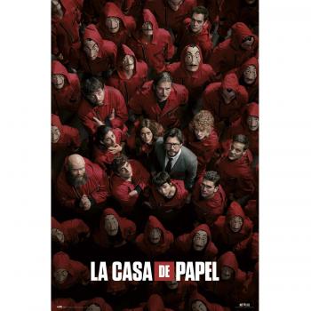 Póster La Casa De Papel Guerra 91.5x61 cm