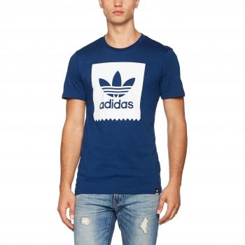 adidas Blkbrd Logo Fil Camiseta, Hombre, Azul