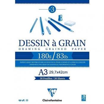 Clairefontaine - CLF BLOC DIBUJO 180G 30H A3 96622C