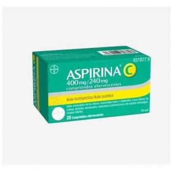 Aspirina C 400 mg/240 mg 20 Comprimidos Efervescentes
