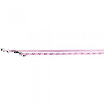 TRIXIE Ramal Modern Art Rose Heart, M-L, 2.00 m/20 mm, Rosa, Perro