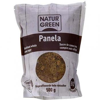 NaturGreen Panela, Jugo de caña de azúcar cristalizado- Pack de 6 unidades de 500 gr