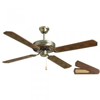 Ventilador de techo Orbegozo, 60 W, 4 palas reversibles de madera, diámetro de 132 cm, 3 velocidades