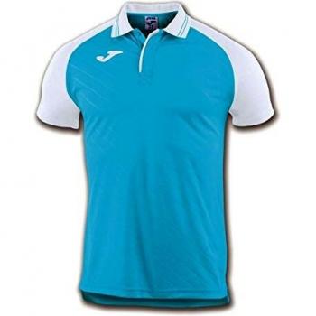 Joma Torneo II Polos Caballero, Hombre, Turquesa/Blanco, XL