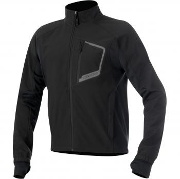 Alpinestars Chaqueta Tech Layer Negra con características de tejido técnico, ajuste ceñido, diseño ligero y transpirable, ideal para uso en motociclismo y actividades al aire libre