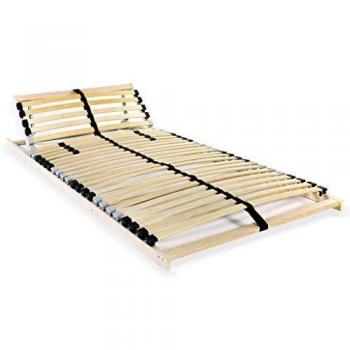 vidaXL Somier de Láminas con 28 Listones con 7 Regiones 80x200cm Mueble Cama