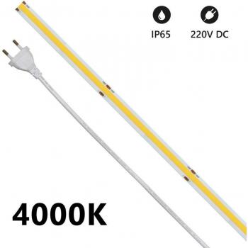 Kit Tira LED COB IP65 5m 3000K 220V 14W/m 1200lm/m Dimmable