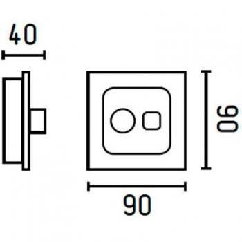 Faro Barcelona 33928 - Regulador de pared blanco con tres velocidades