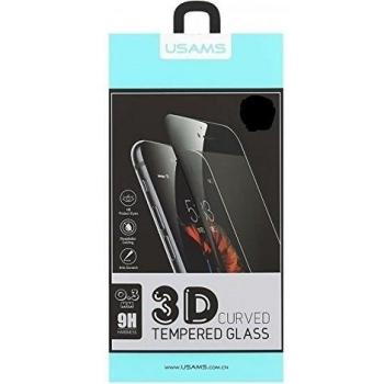 Protector Pantalla Completa USAMS Cristal Templado 3D Curvo para iPhone 7, Blanco