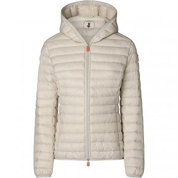 SAVE THE DUCK Daisy Lightweight Puffer Jacket Beige Women's Size 42