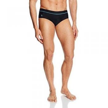 Aquatinto Mit Stickerei, Bañador Para Hombre, Negro