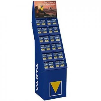 Expositor pilas Varta Long Life 52 blisters 6 pilas AAA LR03 + 100 blisters 6 pilas LR06 AA EDM 38475