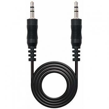 Cable Audio Nano Cable JACK3.5/M - JACK3.5/M Estereo 20M Negro