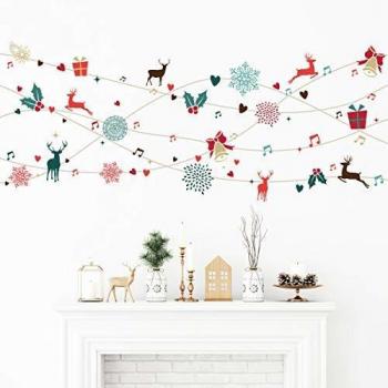 Ambiance Sticker SB_0424_Black Pegatinas de Pared, Vinilo, Negro, One Size