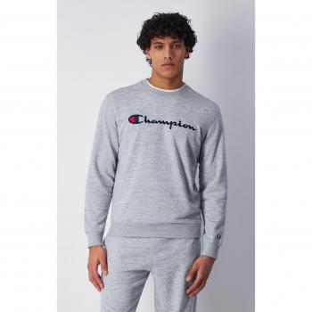 Sudadera Champion con Gran Logo Bordado para Hombre en Color Gris