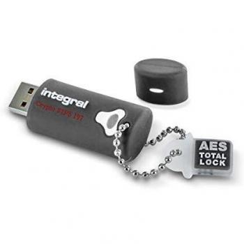 Integral Crypto 8GB Encrypted Ruggedised 3.0 USB Flash Memory Drive - Keep Sensitive Data Safe with USB Drive Hardware Encryption - FIPS 197 Security Standard to help with GDPR Compliance