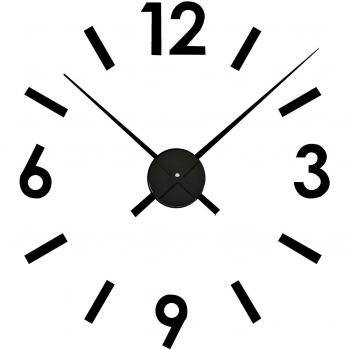 Versa - Reloj pared pegatina negro