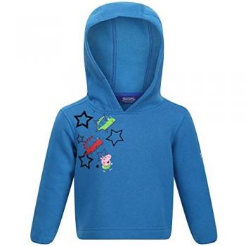 Regatta Unisex Peppa Pig Graphic Fleece Hoodie, Imperial Blue, Size 3-4 Years