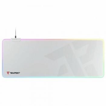 Tempest Mousepad RGB 80x30cm 3mm Alfombrilla Gaming Extended Blanca
