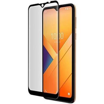 Cristal Templado 9H Full Cover para Wiko Y81 - Marco Negro