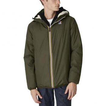 K-WAY Men's Military Green Rain Jacket - Size S