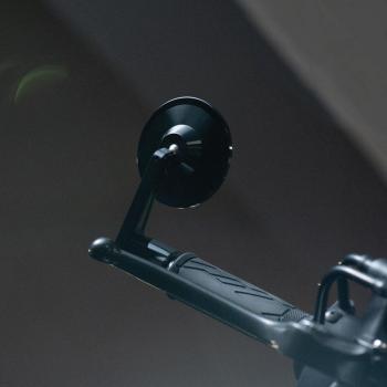 Espejo retrovisor izquierdo Oxford Street Bar End Mirror - Negro, OX535, un tamaño, para motocicleta