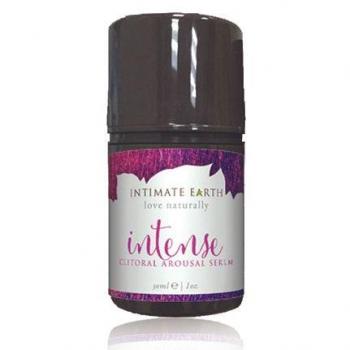 Intimate Earth Intense Clitoral Stimulation Serum - 30 ml, Vegan and Organic Formula with Peppermint Oil and L-Arginine