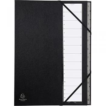 Exacompta 56012E archivador organizador Cartón Negro - Organizador de almacenaje