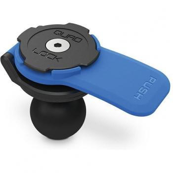 Soporte de teléfono Quad Lock V2 con adaptador de bola de 1 para montaje RAM en motocicleta, compatible con teléfonos inteligentes, sistema de bloqueo seguro, material resistente a impactos, fácil instalación y ajuste