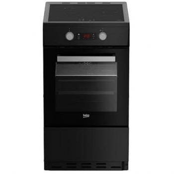 Cocina de Inducción Beko FSE58301BC 50 cm, 3 Quemadores, Multifuncional, 60 Litros, Color Negro