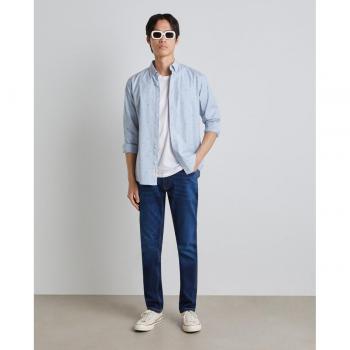 Easy Wear - Camisa manga larga de hombre oxford print