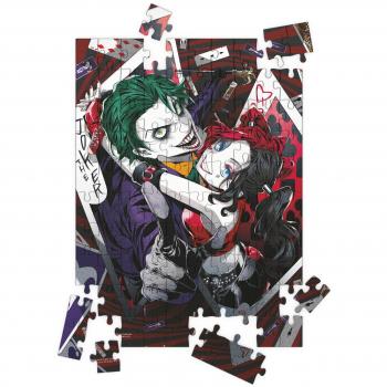 SD Toys Puzzle 100 Piezas Efecto 3D Joker y Harley Quinn Manga Universo DC