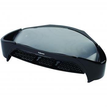Fellowes - Smart Suites Plus - Soporte Elevador para Monitor de ordenador de Sobremesa y Portátil, Ajustable a 3 Alturas - Ajusta la Pantalla a la Altura de los Ojos para Prevenir Malas Posturas - Certificación FIRA