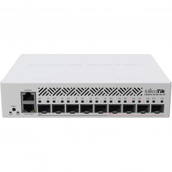 MikroTik CRS310-1G-5S-4S+IN L3 Managed Network Switch with 5 Gigabit SFP and 4 10 Gigabit SFP+ Ports, PoE Support