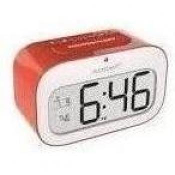 Sunstech CKD30RD - Despertador, con alarma y calendario, color rojo
