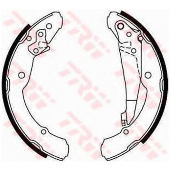 Juego de zapatas de frenos TRW GS8636, kit de zapatas de freno para frenos de tambor