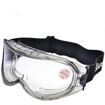 SAFEYEAR Laboratorio Gafas Protectoras de Seguridad de Obra gafas proteccion [Cinta ajustable] SG007 con Lentes Policarbonatos Protección contra Impacto Soldadura Laboral Graduadas Trabajo