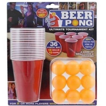 Ardisle 36pc Pong de la cerveza de consumición del juego Juego de Tazas Bolas del partido del regalo Kit de barra.